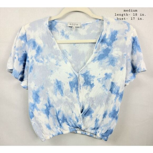 ACOA| Tie Dye Crop Top| Sz Medium| Women's Top - Picture 1 of 13
